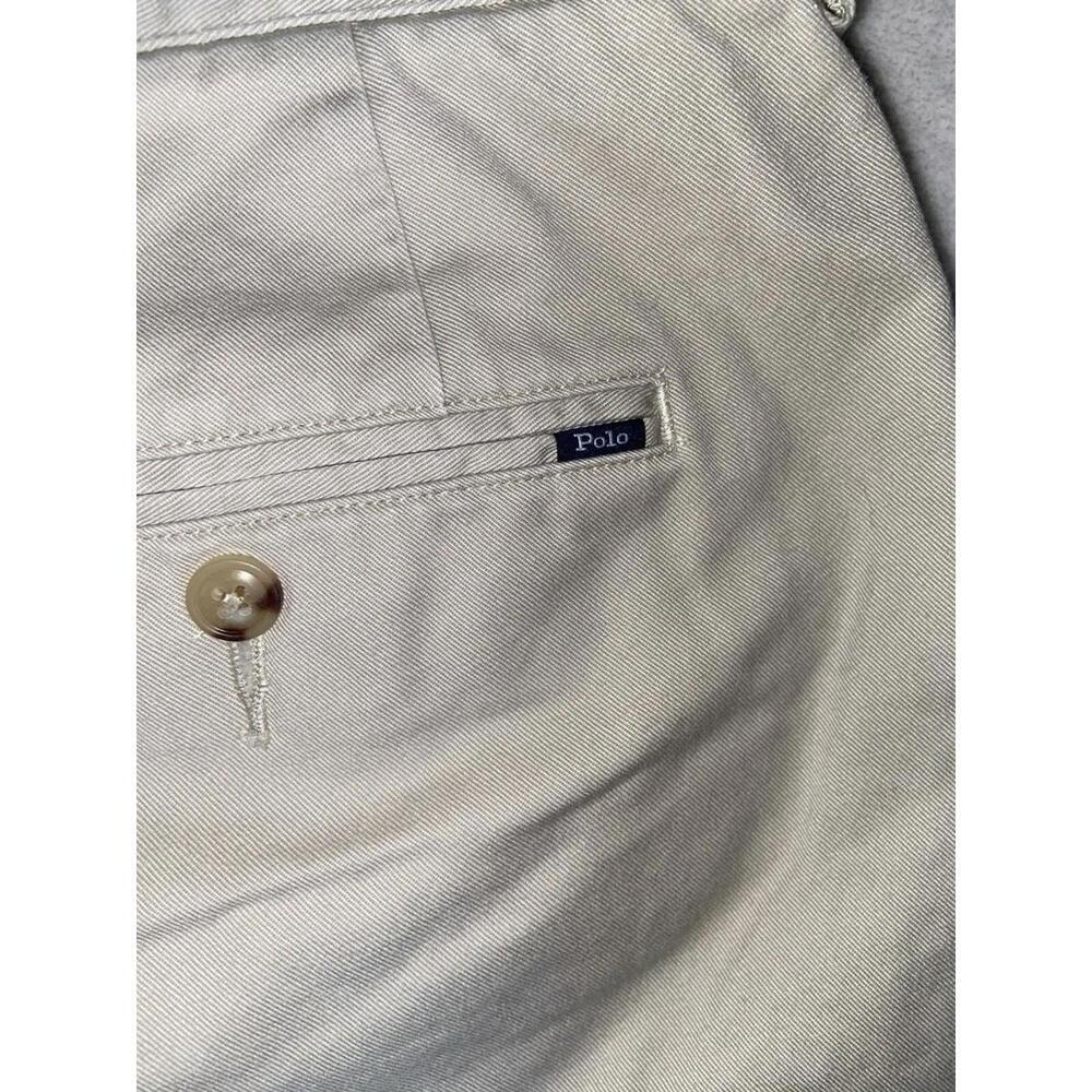 Polo Ralph Lauren Classic Fit 100 cotton khaki tan shorts mens size 38 9” Inseam - Picture 7 of 12